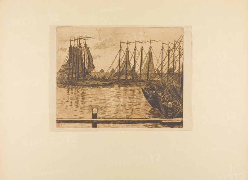 Fishing Fleet, from the seventh album of L'Estampe originale, 1893, published 1894.