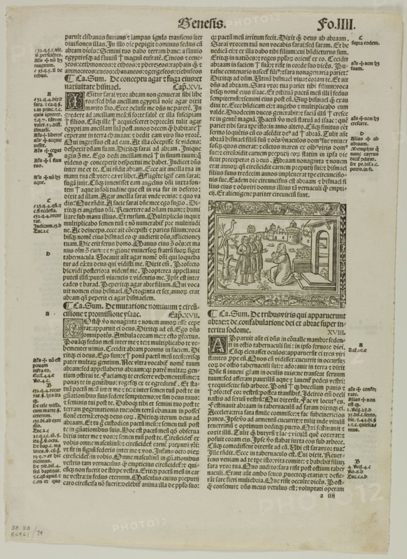 Illustration from Biblia cum concordantiis, plate 74 from Woodcuts from Books of the XVI Cent...1937 Creator: Unknown.