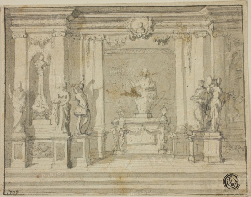 Inner Portico with Statues, n.d.