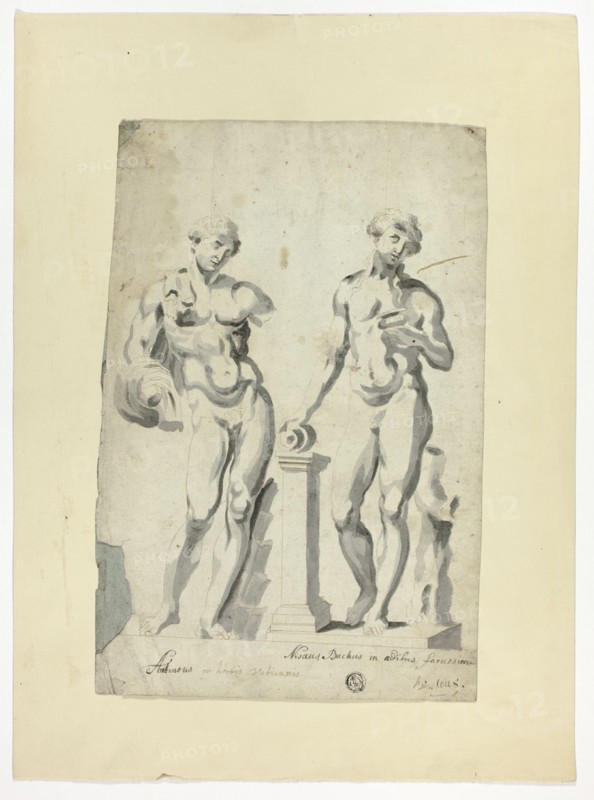 Two Sculptures: Antinous in Vatican Gardens and Nisaus Bacchus in the Farnese Palace, n.d.