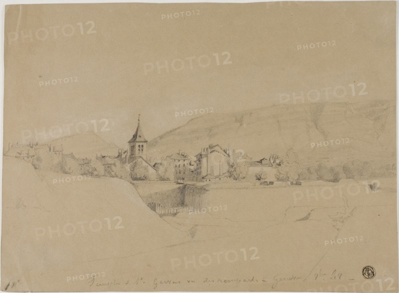 The Church of Saint-Gervais Seen From the Ramparts at Geneva, n.d.