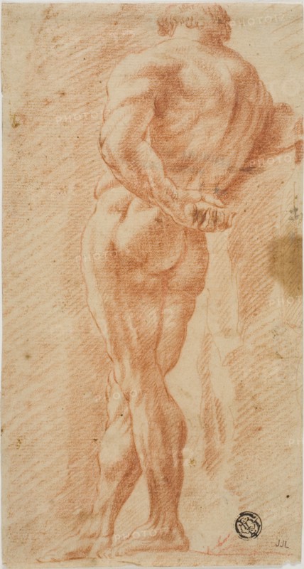 Farnese Hercules, 1700-1799. Study of classical sculpture.