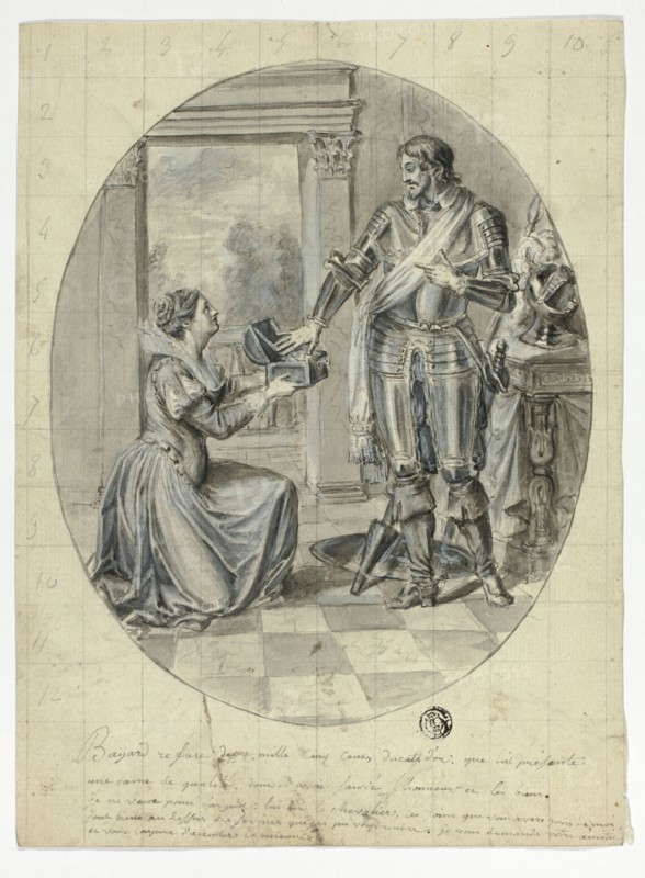 The Chevalier Bayard Refusing 2500 Gold Ducats, n.d.
