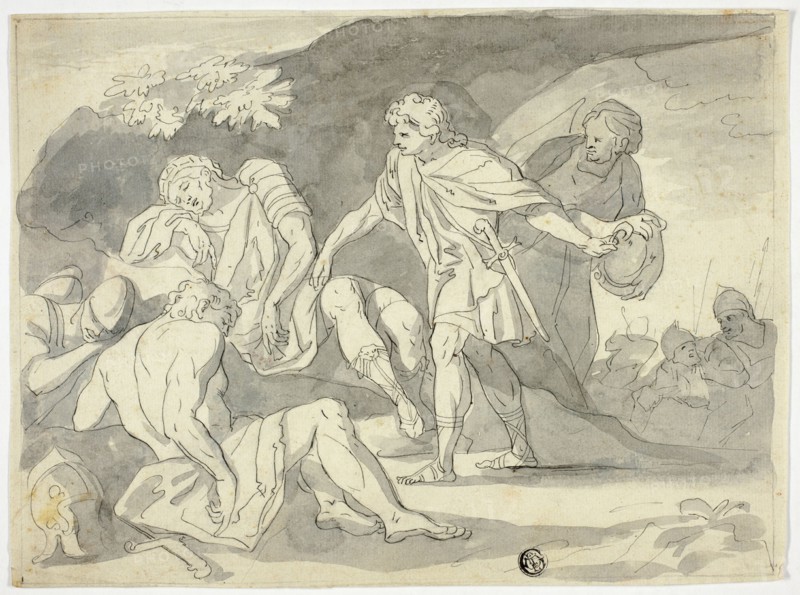 David Cutting Off Skirt of Saul's Robe, n.d.