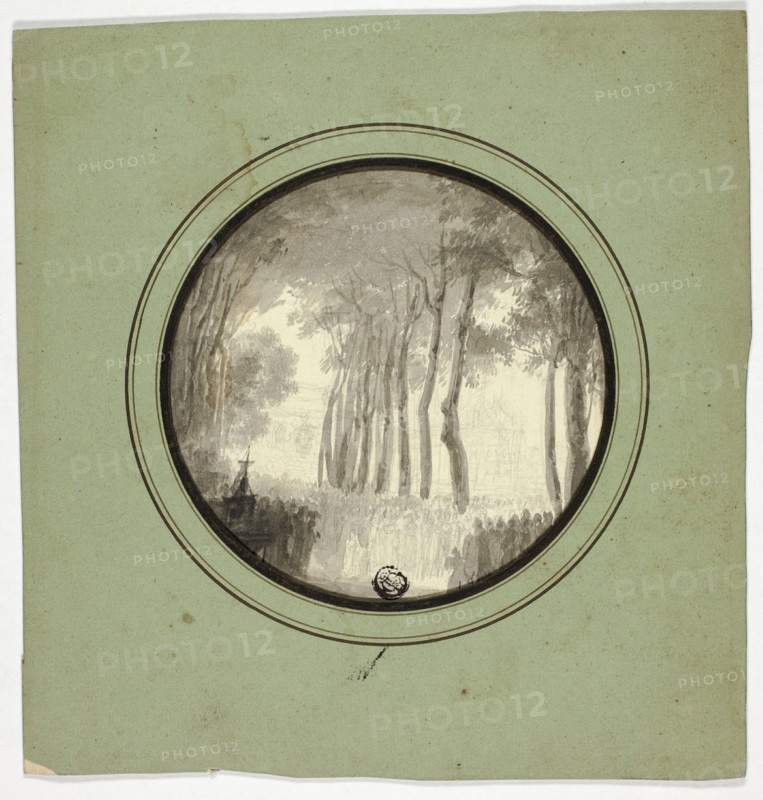 Religious Procession Under Trees, n.d.