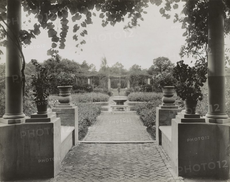 Pre`s Choisis, Albert Herter house, Georgica Pond, East Hampton, New York, 1913. Creators: Frances Benjamin Johnston, Johnston-Hewitt Studio.
