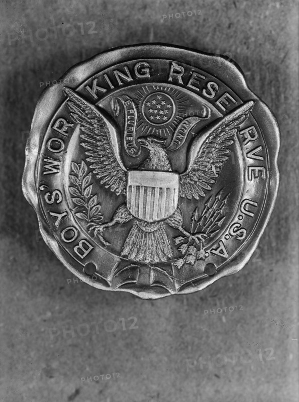 Boys' Working Reserve, U.S.A. Badge, 1917.