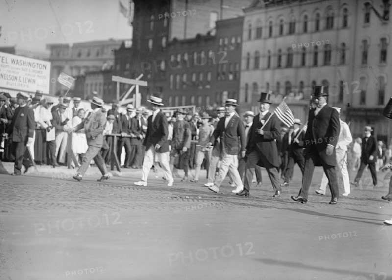 Charles J. Columbus of D.C. - Draft Parade, 1917. Creator: Harris & Ewing.