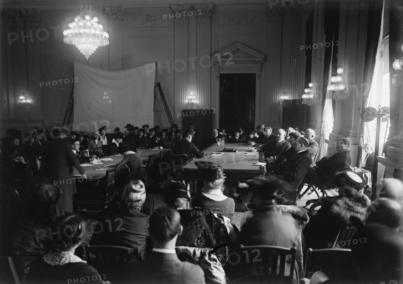 House of Representatives Committees - Committee To Investigate The Alleged Divulgence..., 1917. Creator: Harris & Ewing.