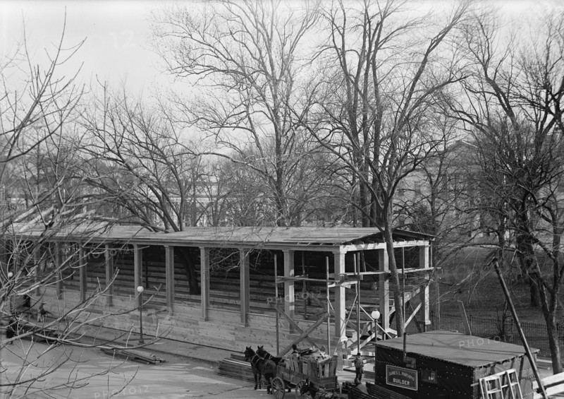 Inaugural Stands - Court of Honor Before White House, 1913.