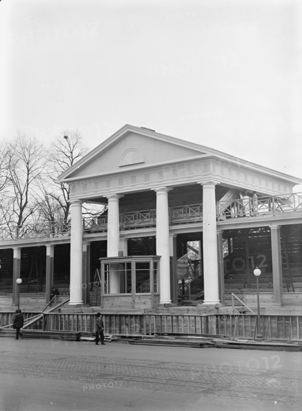 Inaugural Stands - Court of Honor Before White House, 1913.