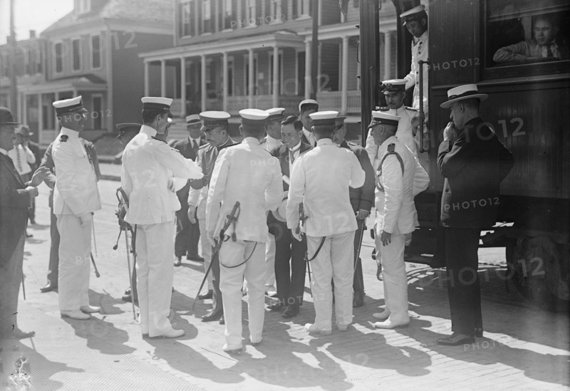 Japanese Mission To U.S. - Visit To Naval Academy, 1917.
