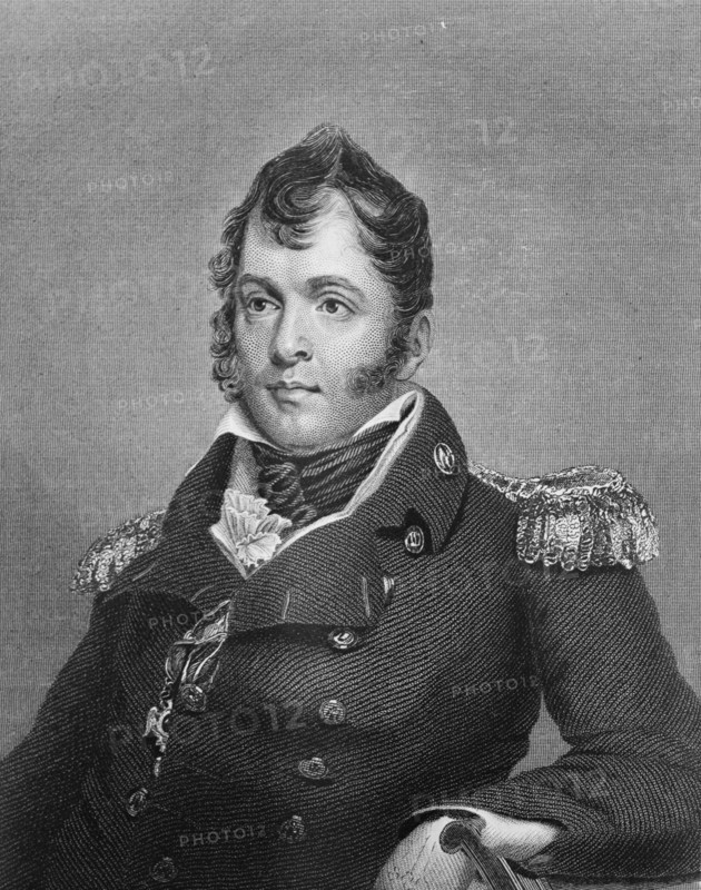 Perry, Oliver Hazard, Commodore, U.S.N.  - Engraved Portrait, 1917.