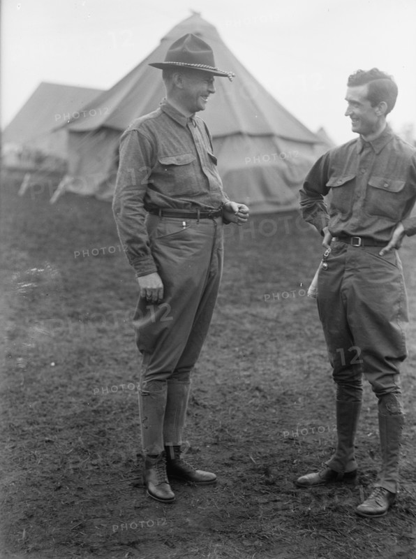 Plattsburg Reserve Officers Training Camp - Tom Shipp, Right, 1916.