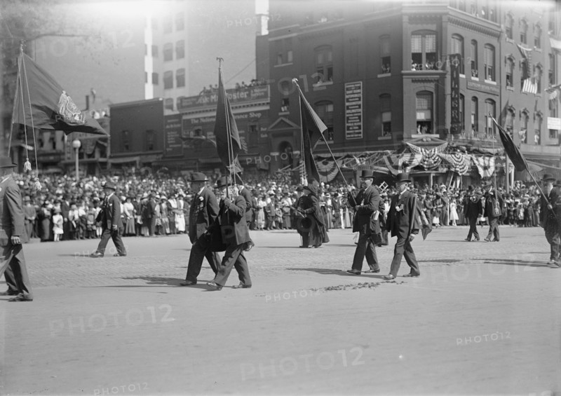Preparedness Parade - G.A.R. Units in Parade, 1916.