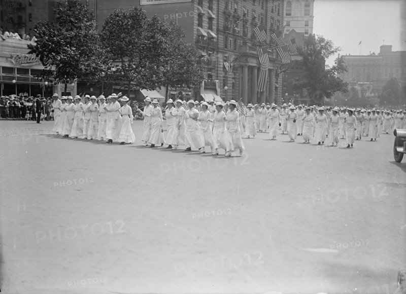 Preparedness Parade - Units of Women in Parade, 1916.