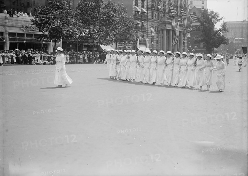 Preparedness Parade - Units of Women in Parade, 1916.