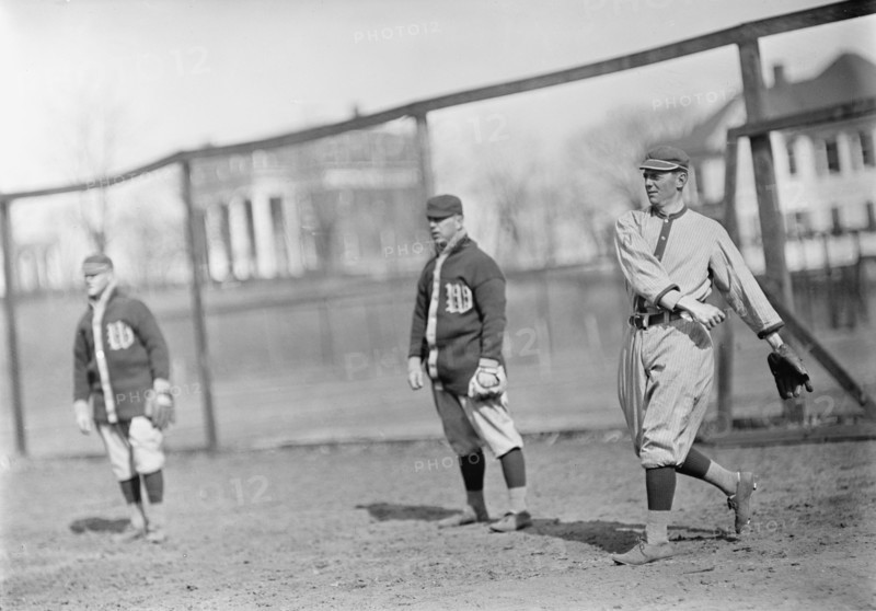 Unidentified, Frank Laporte, And Clyde Milan, Washington Al (Baseball), ca. 1912-1913.