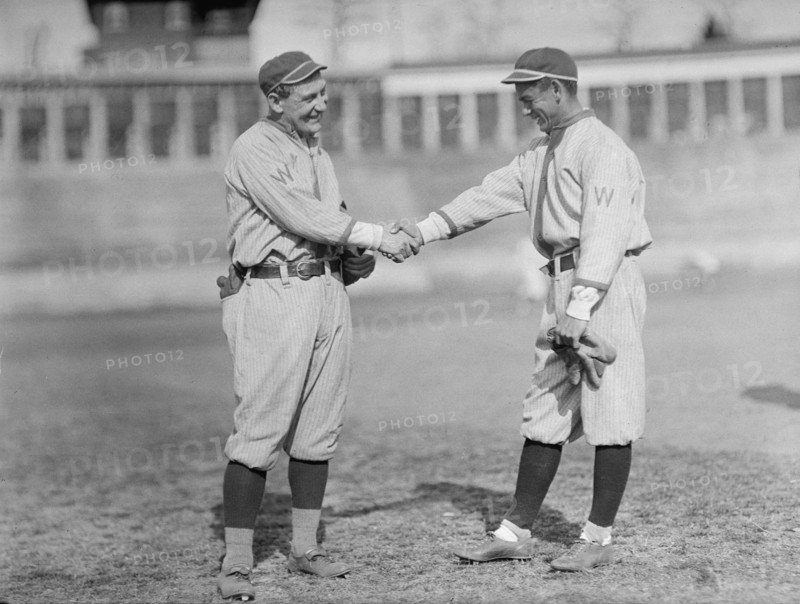 William "Germany" Schaefer And Merito Acosta, Washington Al, at University of Virginia..., c1913-14. Creator: Harris & Ewing.