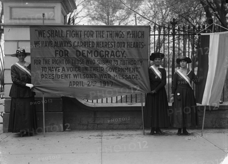 Woman Suffrage - Pickets at White House, 1917.