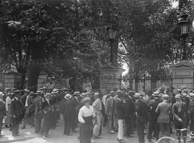 Woman Suffrage - Riot at White House Gate, 1917.