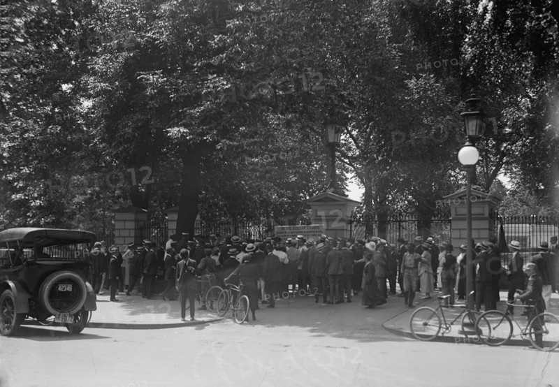 Woman Suffrage - Riot at White House Gate, 1917.