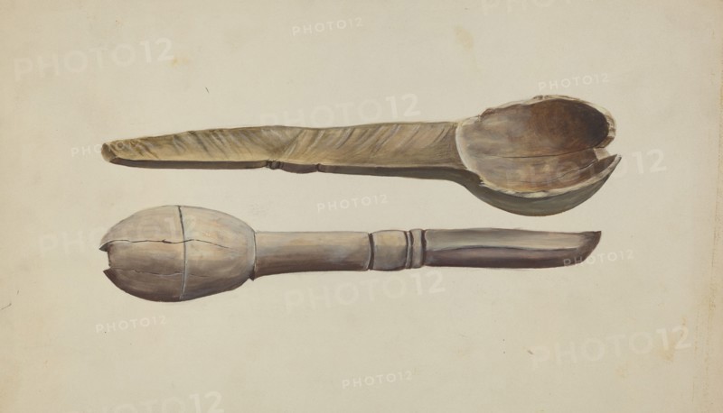 Carved Wooden Spoon, 1935/1942.