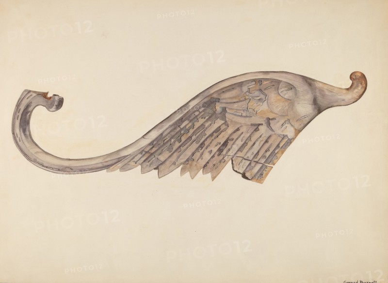 Woodcarving - Wing, c. 1939.