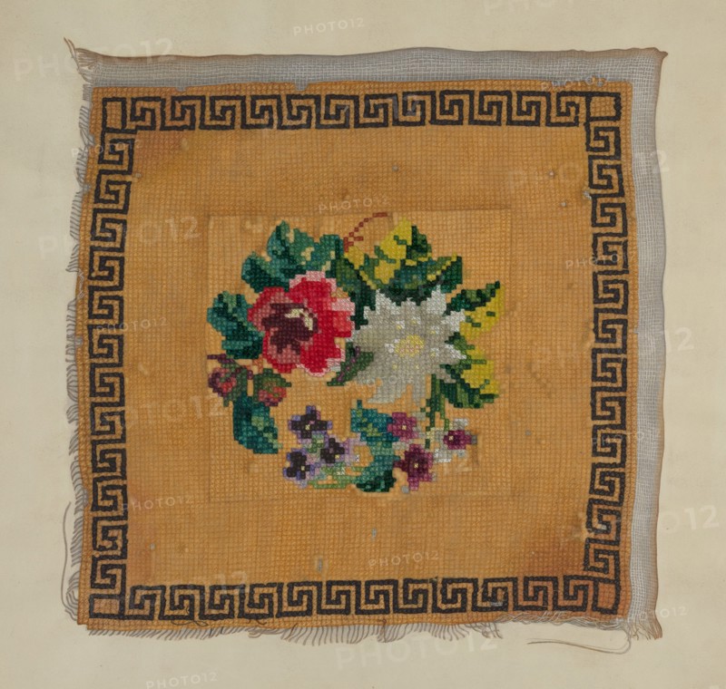 Piece of Cross-Stitch, c. 1937.