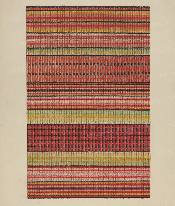 Woven Wool Carpet, c. 1937.