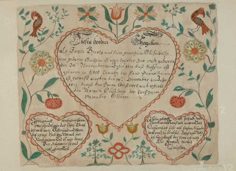 Fraktur, 1935/1942.