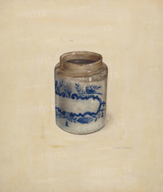 Stoneware Crock, 1938.