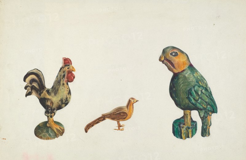 Wooden Birds, 1935/1942.