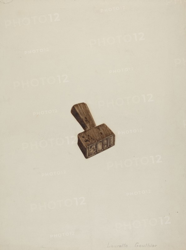 Wooden Seal, c. 1941.