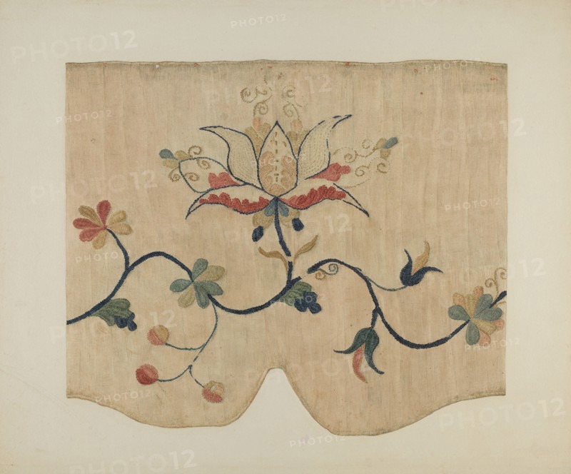 Bed Valance (Detail), c. 1941.