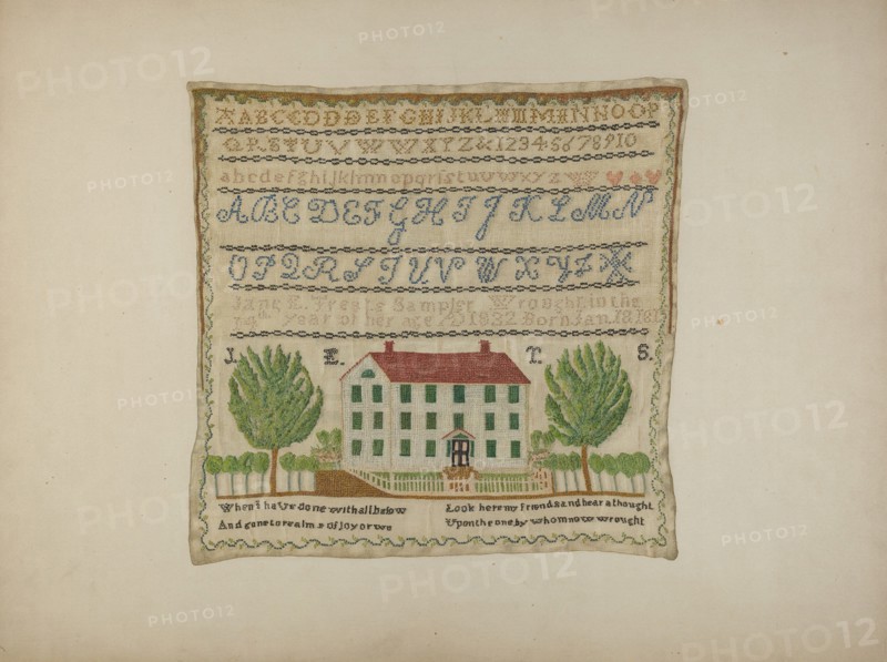 Sampler, 1935/1942.