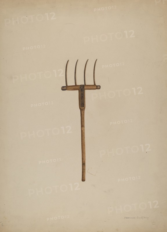 Horse Drawn Hay Fork, c. 1941.