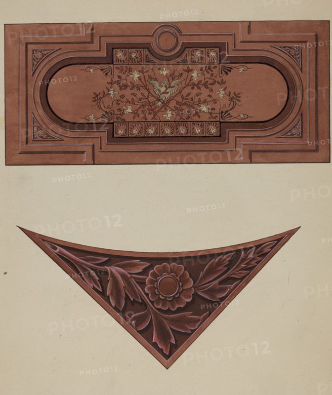 Inlaid Wood Panel, c. 1936.