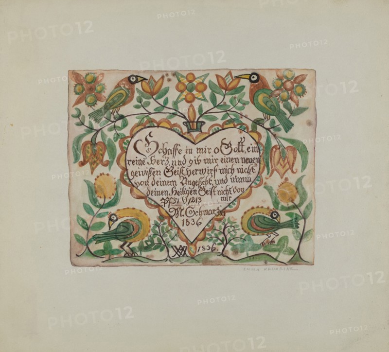 Illuminated Psalm, c. 1939.