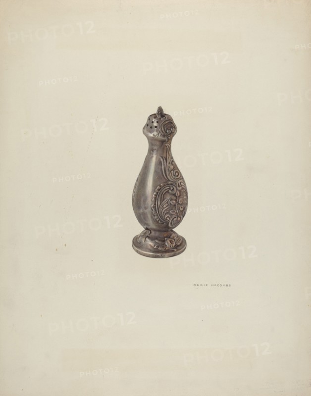 Pewter Salt Shaker, 1940.