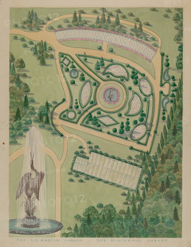 Isaace P. Martin Garden, c. 1936.
