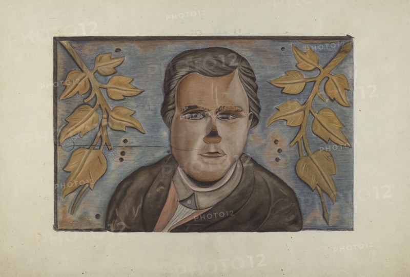 Stern Board Carving, c. 1937.