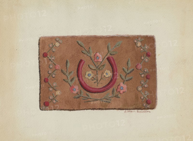 Hooked Rug, c. 1936.