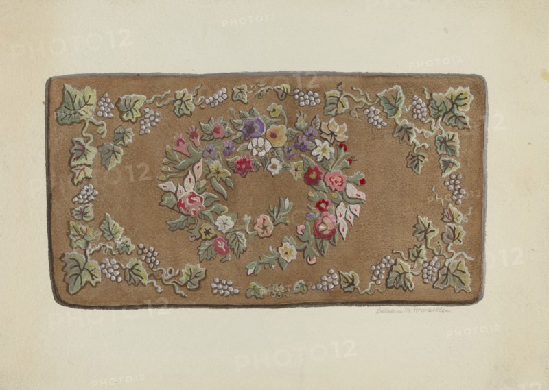 Hooked Rug, c. 1936.