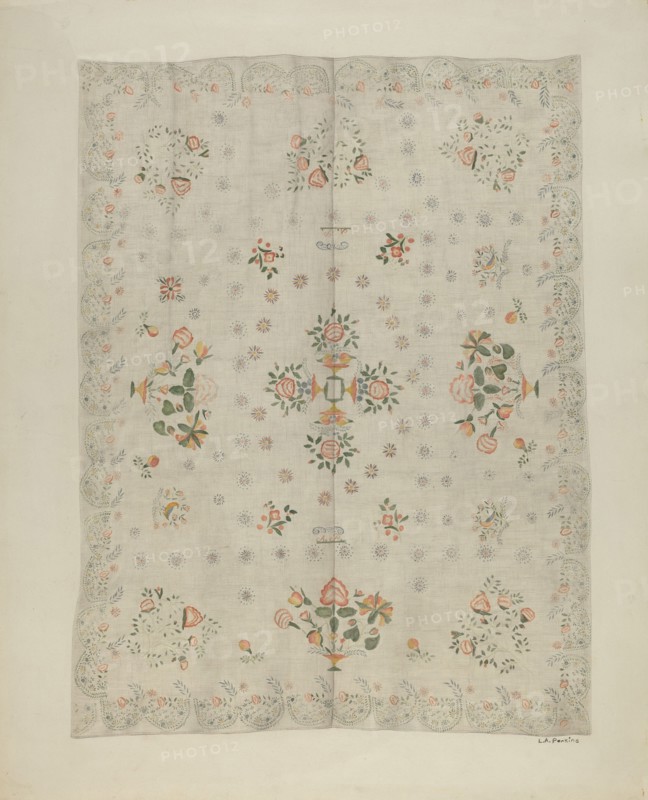 Bedspread, c. 1941.
