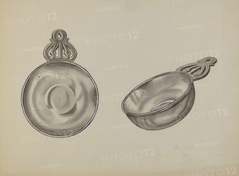 Pewter Porringer, c. 1936.