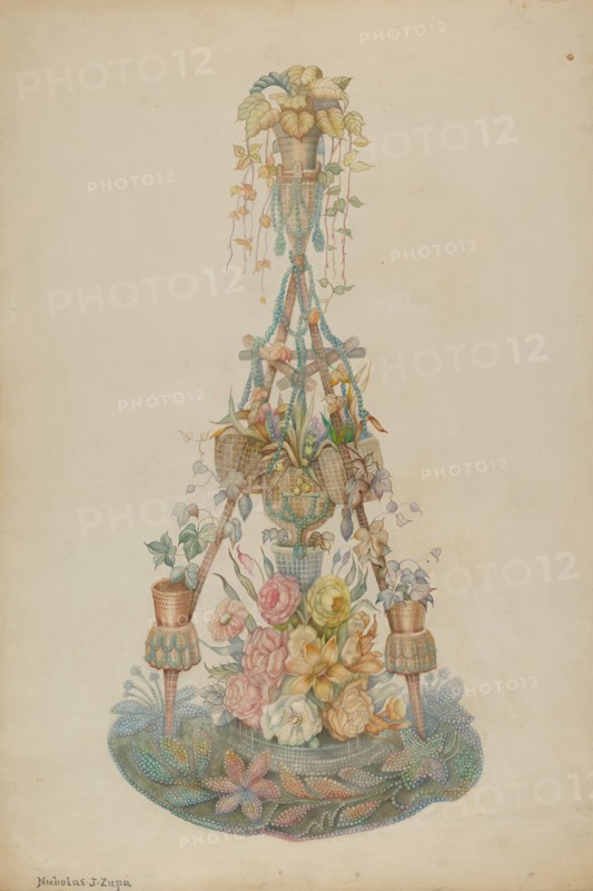 Parlor Flower Stand, c. 1939.