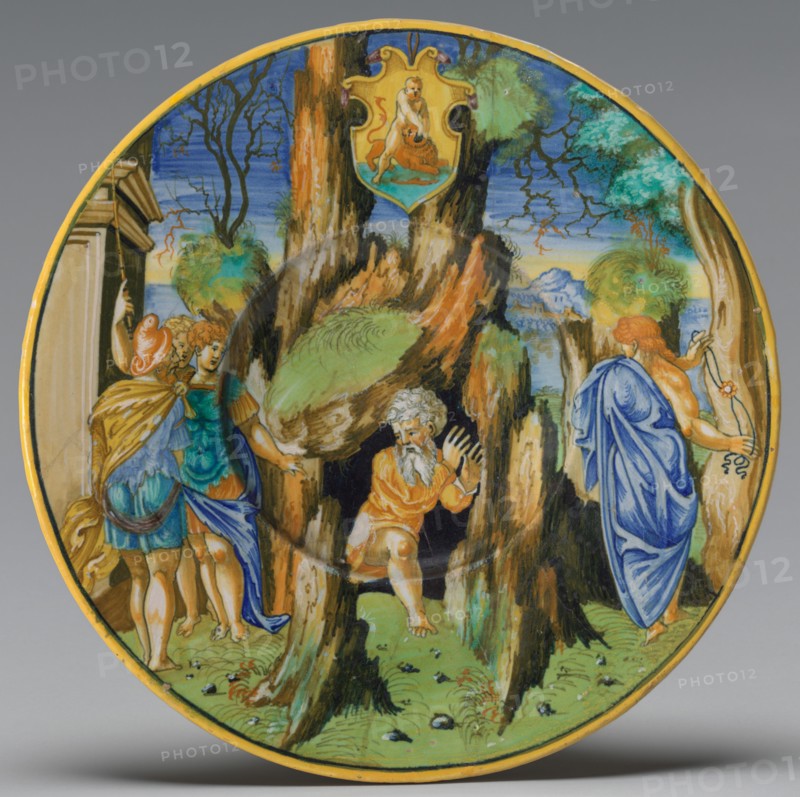 Plate with Amphiaraus and Eriphyle (from the Hercules Service), 1532.
