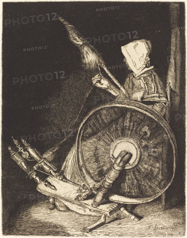 Breton Spinner (Fileuse Bretonne), 1861.