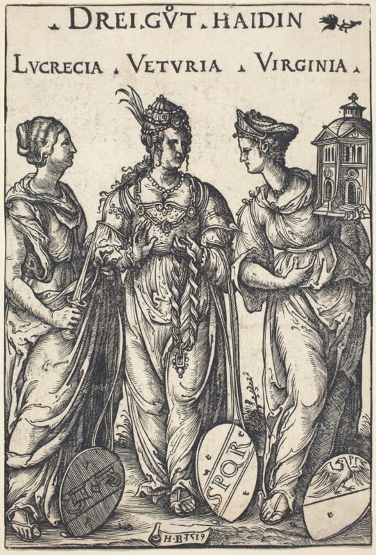 Lucretia, Veturia and Virginia, 1516.